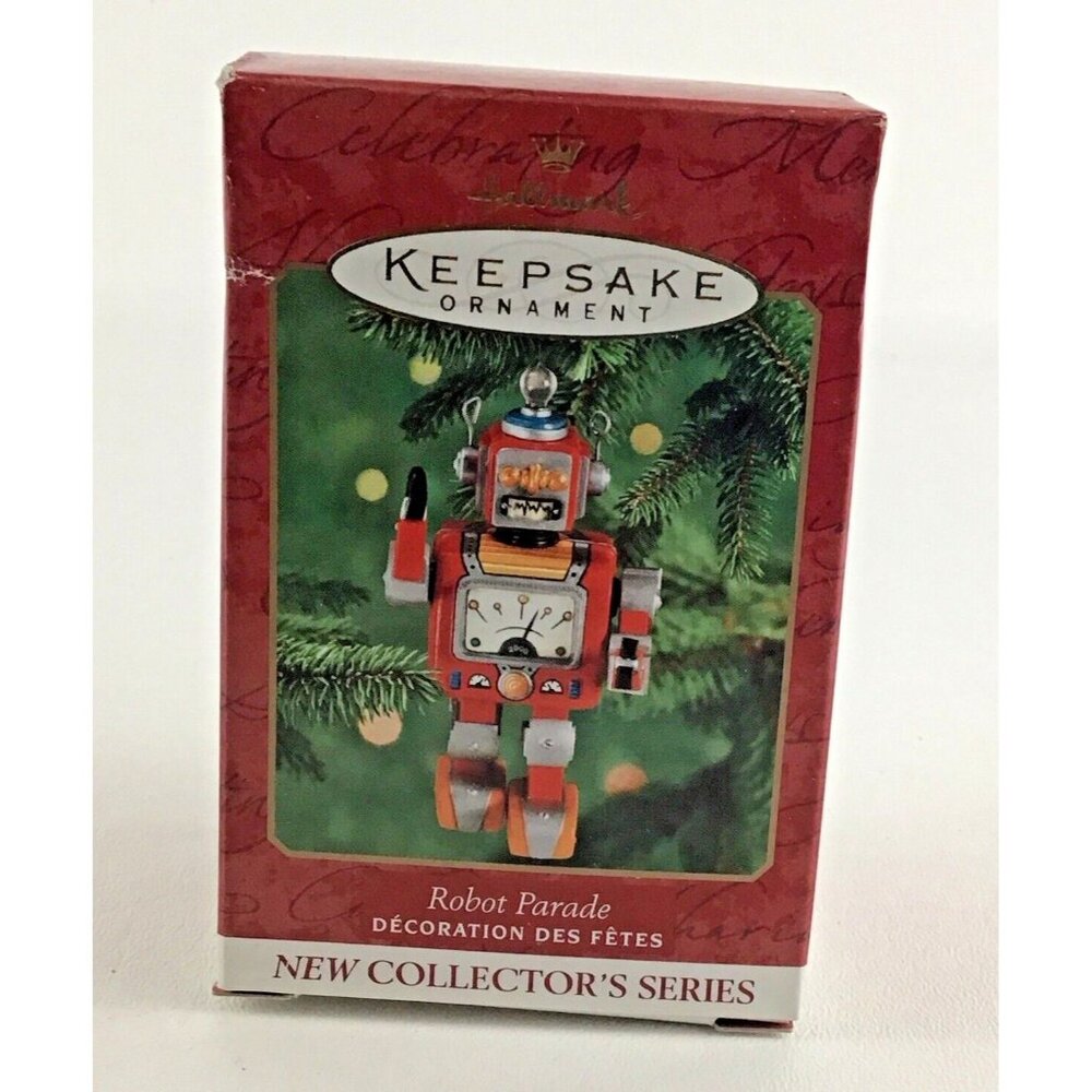 Hallmark Keepsake Christmas Ornament Robot Parade Collector Series Vintage 2000